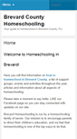 Mobile Screenshot of brevardhomeschooling.com